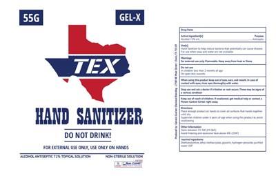 55 Gal Label (9   55 Gal Drum Gel X)